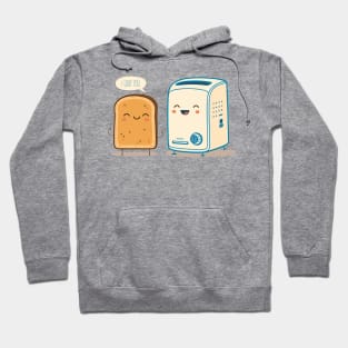 I Loaf You - Cute Bread and Toaster Hoodie
